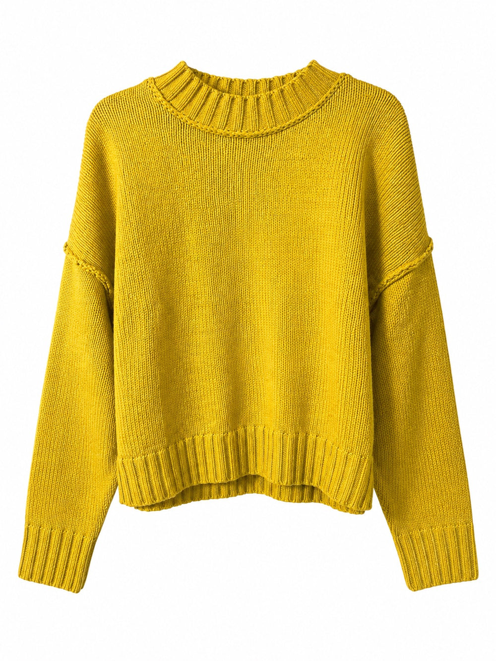 Mustard Lined Crewneck