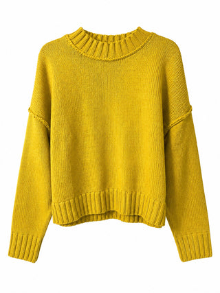 Mustard Lined Crewneck