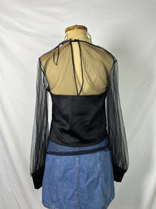 Midnight Mesh Top