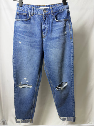 Ripped Mom Denim Jeans