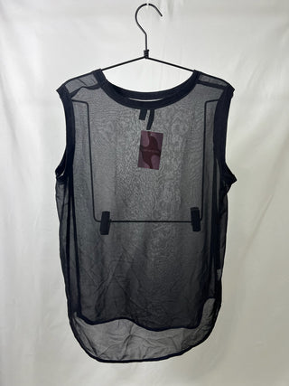 Sheer Sleeveless Layering Blouse