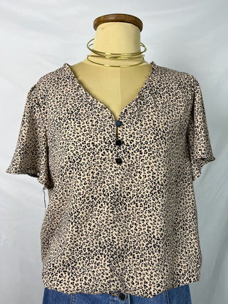 Flirty Leopard Blouse