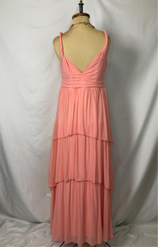Two-Layer Long Ruffle Dress