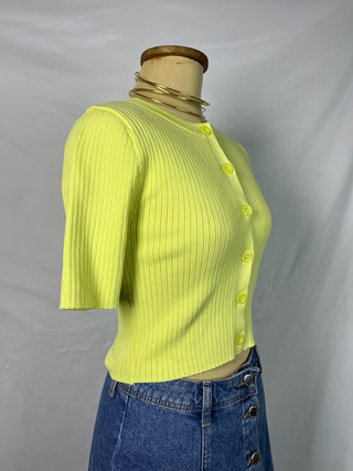 Neon Ribbed T-Shirt