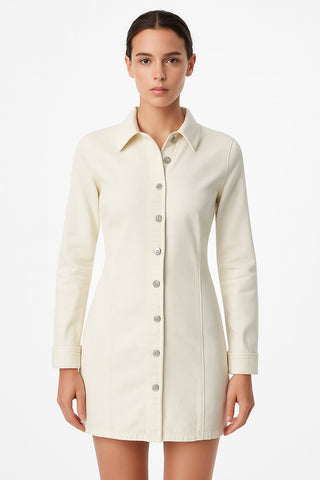 Buttoned Jacket Dress