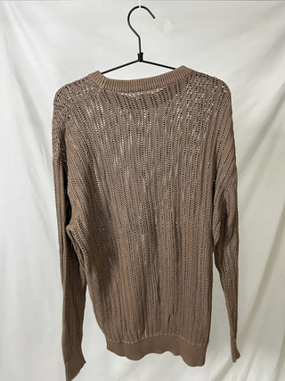 Choco Open-Knit Sweater
