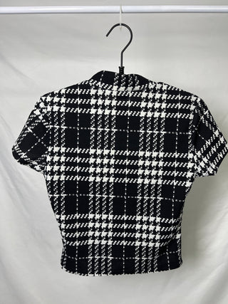 Chess Checkered Croptop