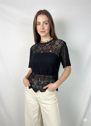 Lace Sheer Blouse