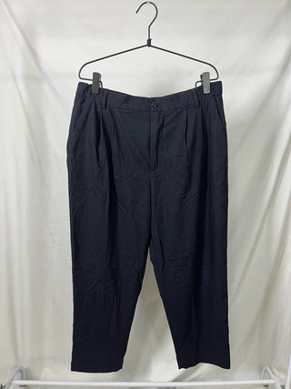 Navy Pine-stripe Pants