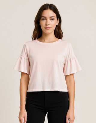 Ruffle Sleeve Tee
