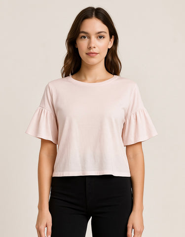 Ruffle Sleeve Tee