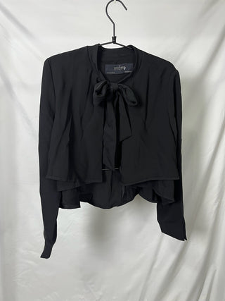 Tie-Neck Layered Blouse