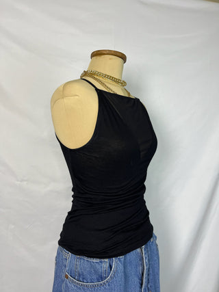 Mesh Panel Tank Top
