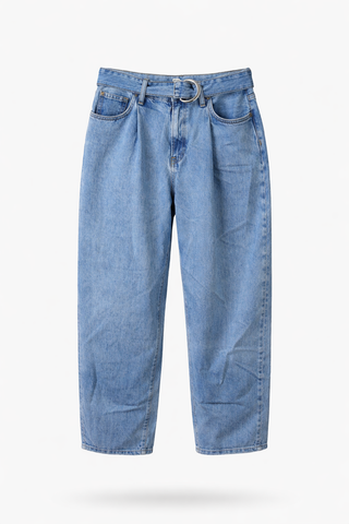 Chambray Jeans With Belt