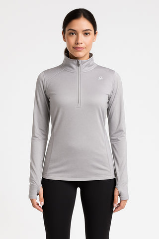 Silver Energy Half-Zip Top