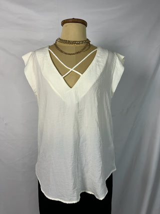 Crisscross Top Blouse