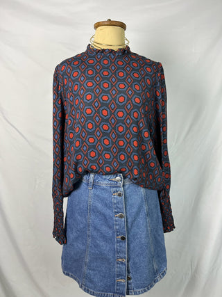 Retro Hexa Blouse