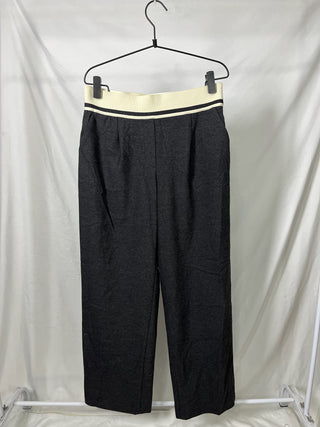 Contrast Waistband Wide-Leg
