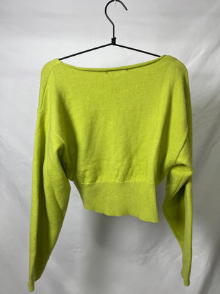 V-Crop Knit Sweater