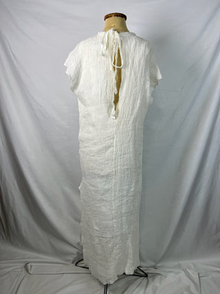 Textured O-Neckline Dress