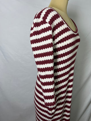 Cherry Stripe Knit Dress