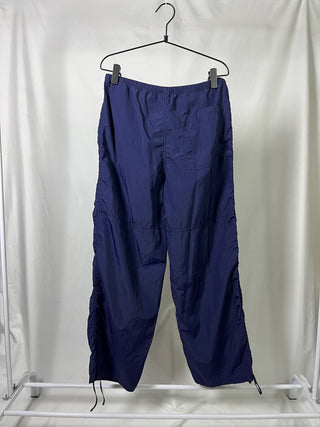 Y2K Navy Cargo Parachute Pants