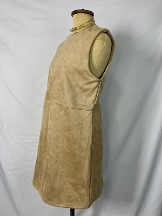 Sleeveless Suede Dress