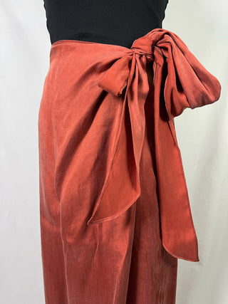 Rusty Wrap Skirt