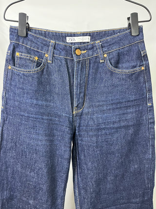 Dark Wide-Leg Jeans