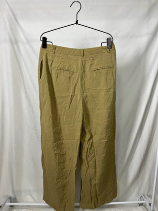 Cigar Pleated Wide-Leg