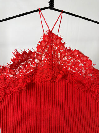 Spaghetti Lace Croptop