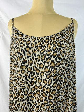 Leopard Print Swing Cami Dress