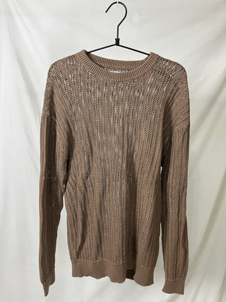 Choco Open-Knit Sweater