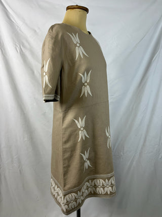 Embroidered Shift Dress