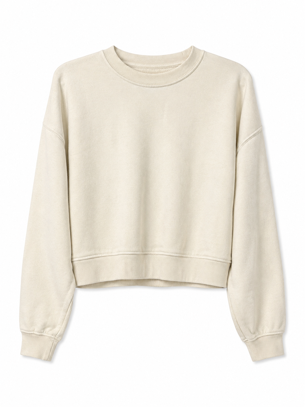 Oversized Cropped Crewneck