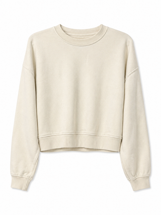 Oversized Cropped Crewneck