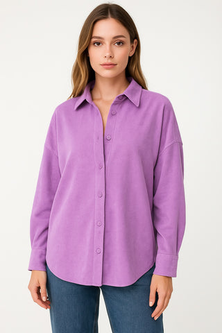 Lilac Slouch Shirt