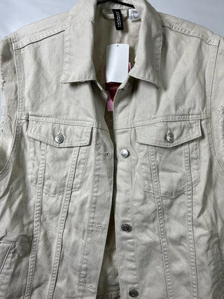 Beige Denim Vest