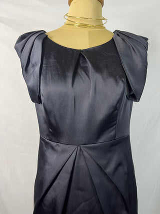 Satin Sculpted Midi Dress