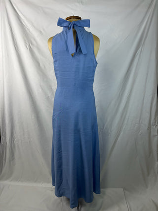 Sky Halter Neck Maxi Dress