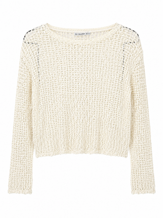 Open Net Crochet Sweater