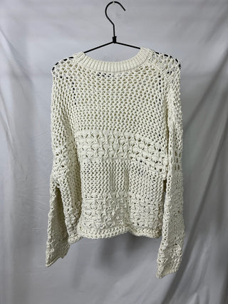 Cream Wide Sweater