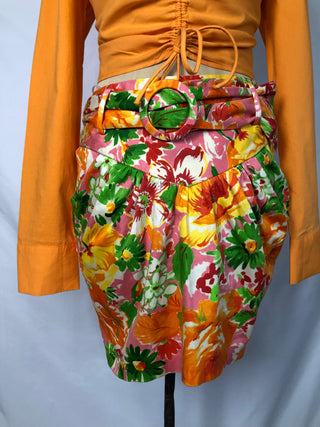 Floral Mini Skirt