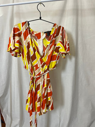 Geometric Romper Dress