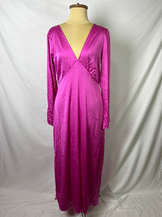 Hot Pink Body-Flow Dress