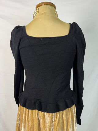 Runched Corset Knit Top