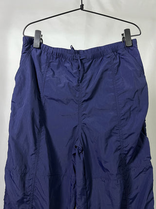 Y2K Navy Cargo Parachute Pants