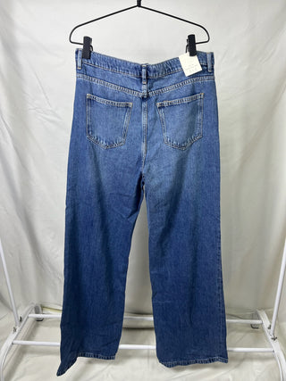 Drawstring Wide-Leg Jeans