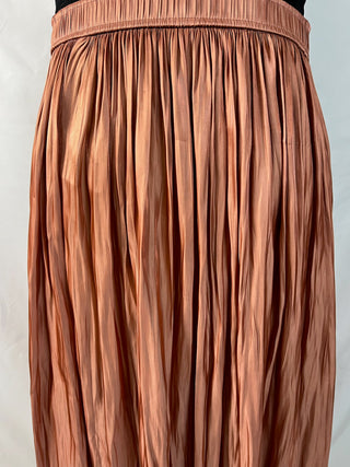 Rusty Pleated Skirt