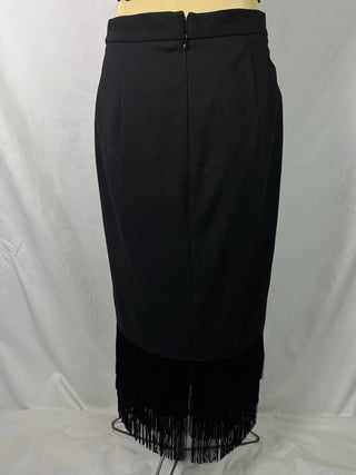 Calf Fringy Skirt